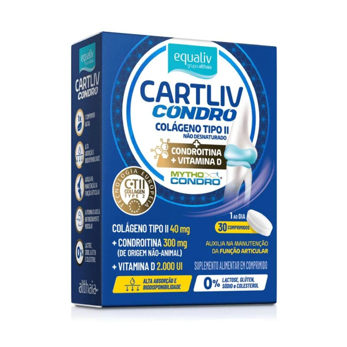 CARTLIV CONDRO EQUALIV 30 COMPRIMIDOS — Equaliv | Farmácia Resyla