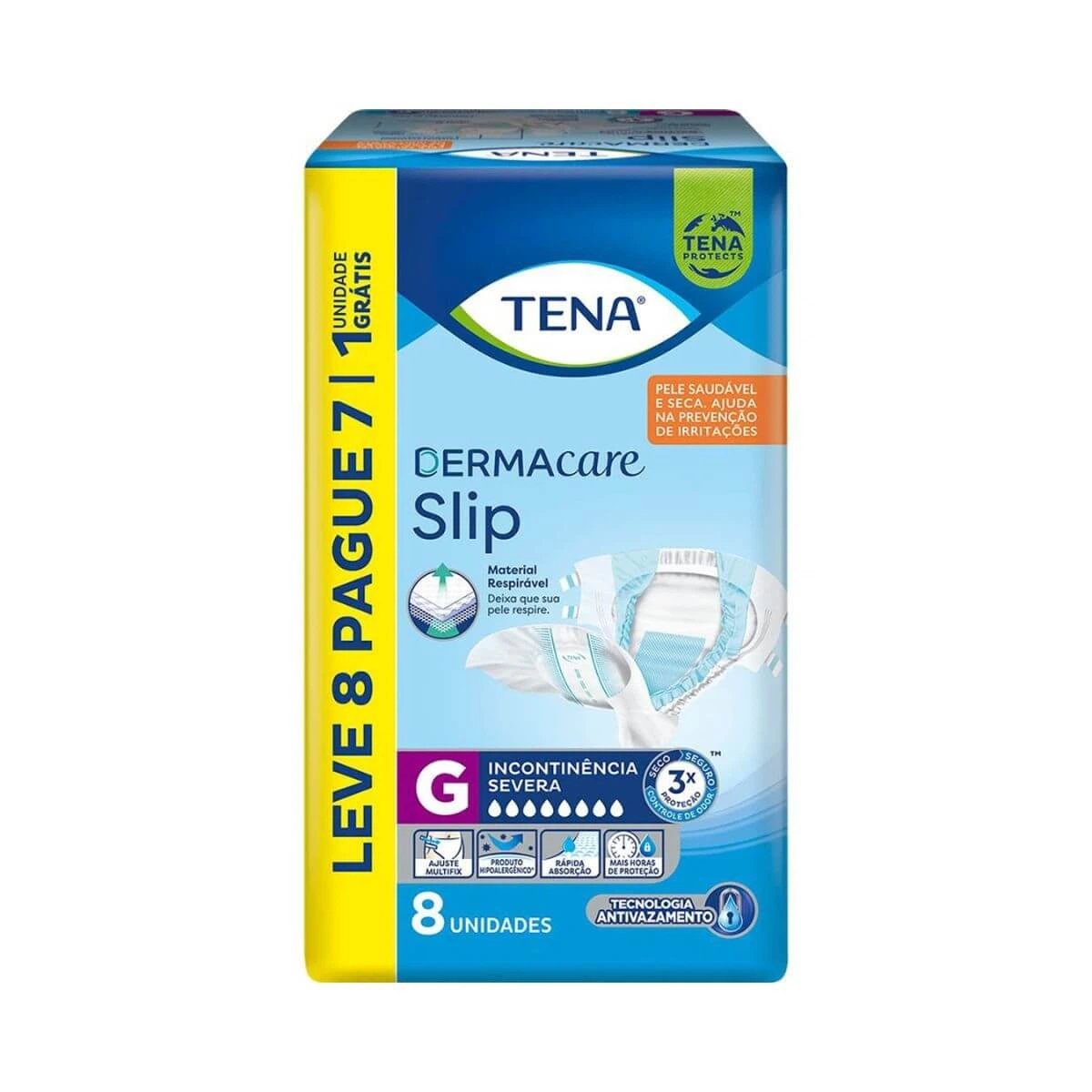 FRALDA GERIÁTRICA TENA DERMACARE SLIP G LV8PG7 — Tena | Farmácia Resyla