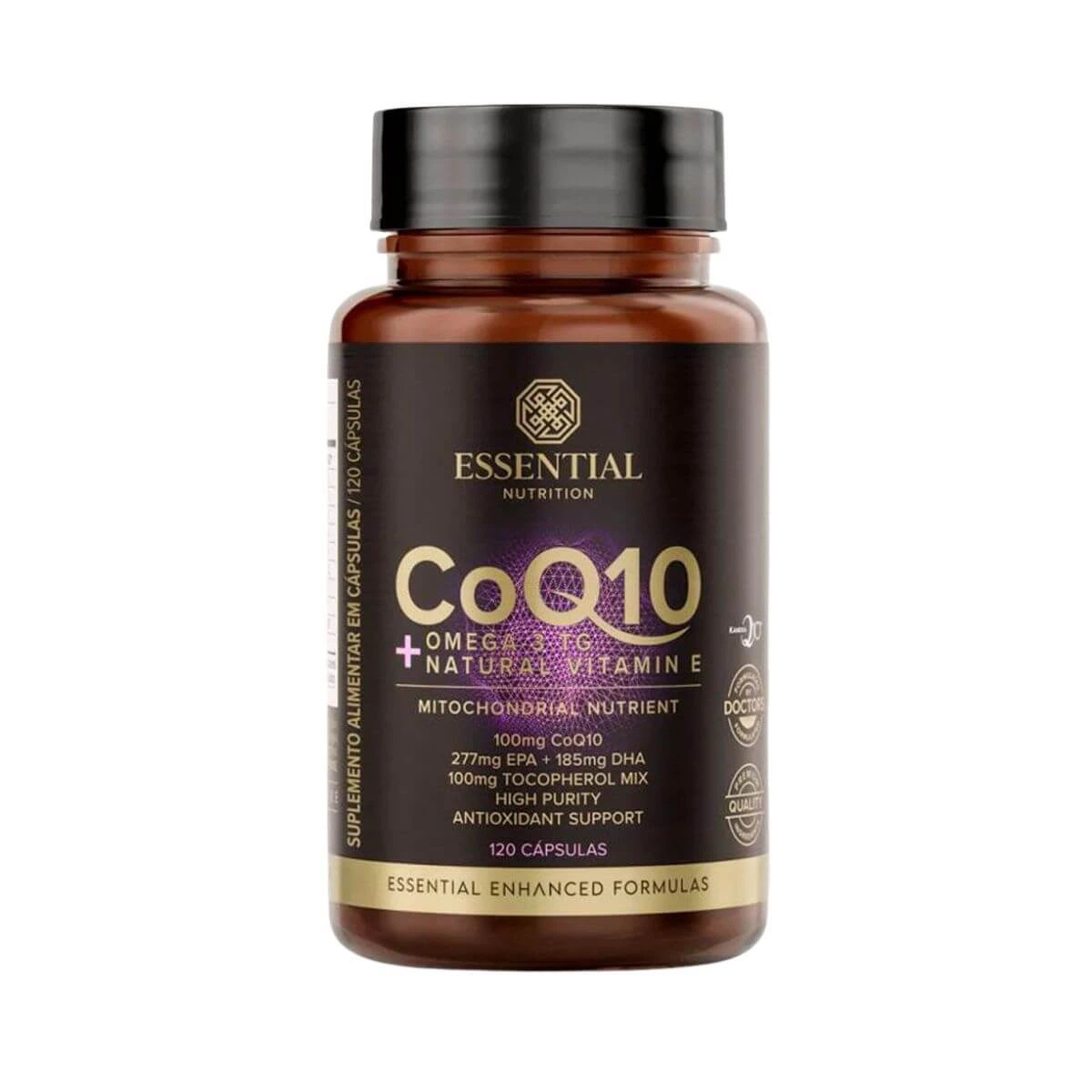 COEZIMA Q10 + ÔMEGA 3 TG + VITAMINA E 120CP ESSENTIAL — Essential | Farmácia Resyla