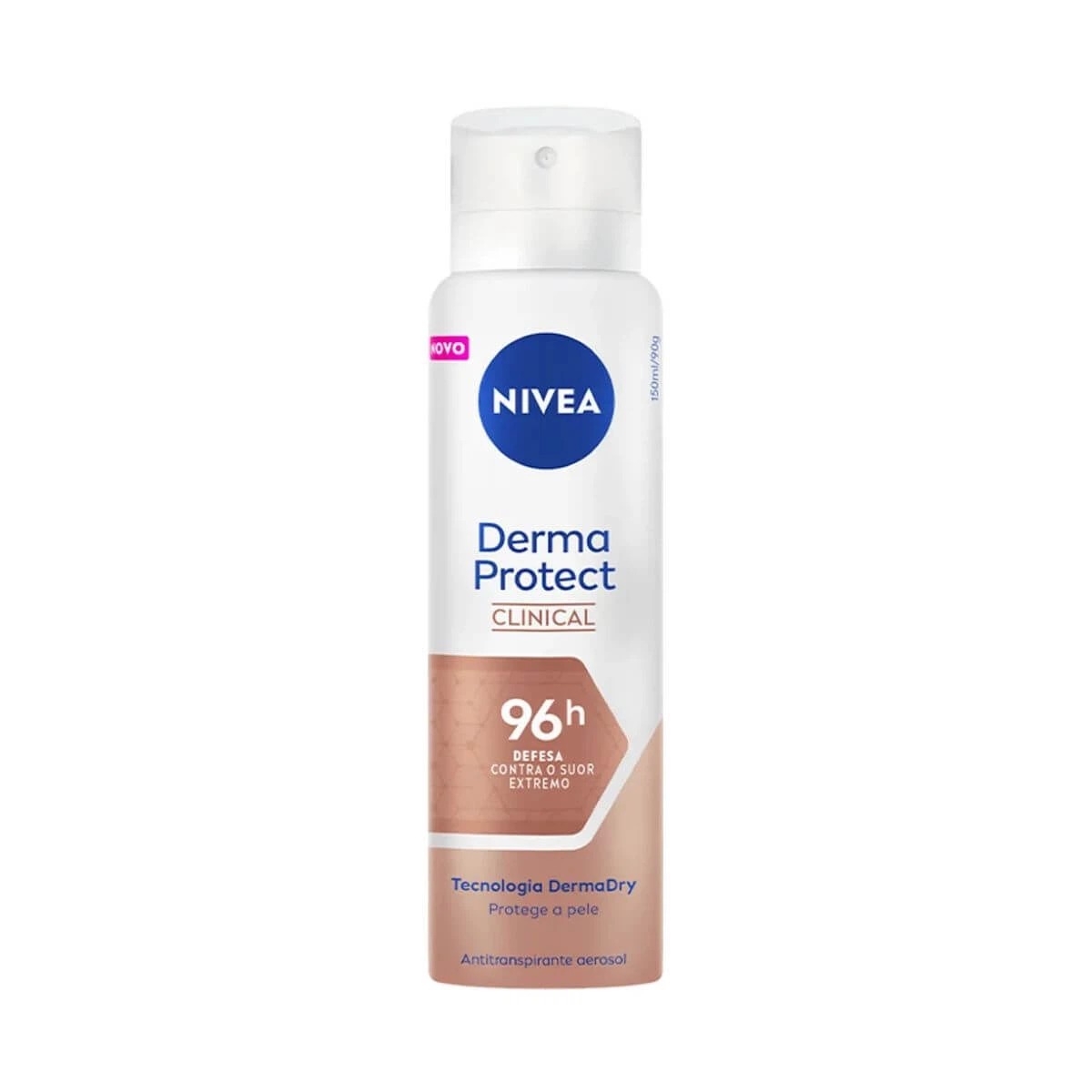 DESODORANTE ANTITRANSPIRANTE AEROSOL NIVEA CLINICAL DERMA PROTECT FEMININO 150ML — Nivea | Farmácia Resyla