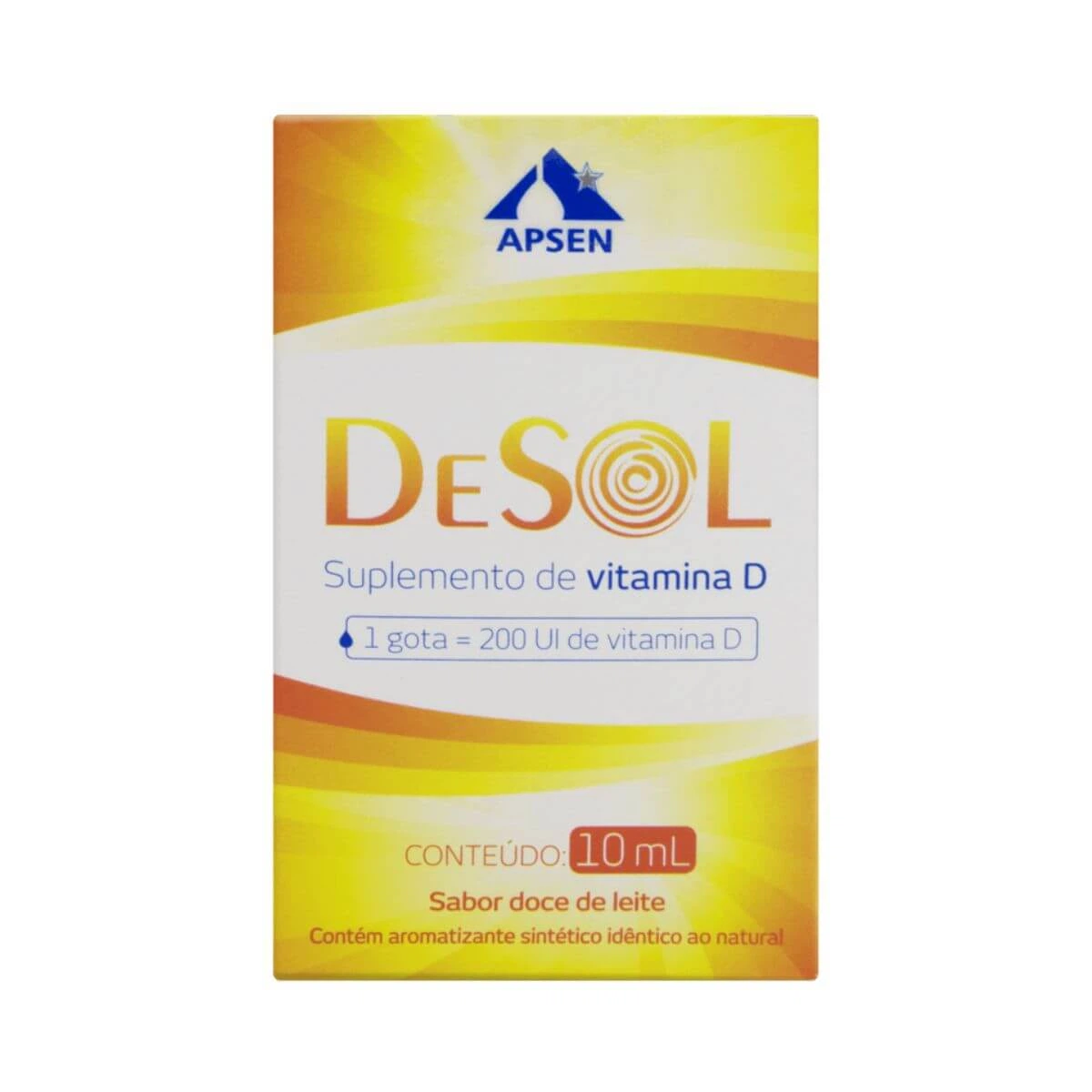 DESOL VITAMINA D 200UI SOLUÇÃO EM GOSTAS 10ML - APSEN — Apsen | Farmácia Resyla