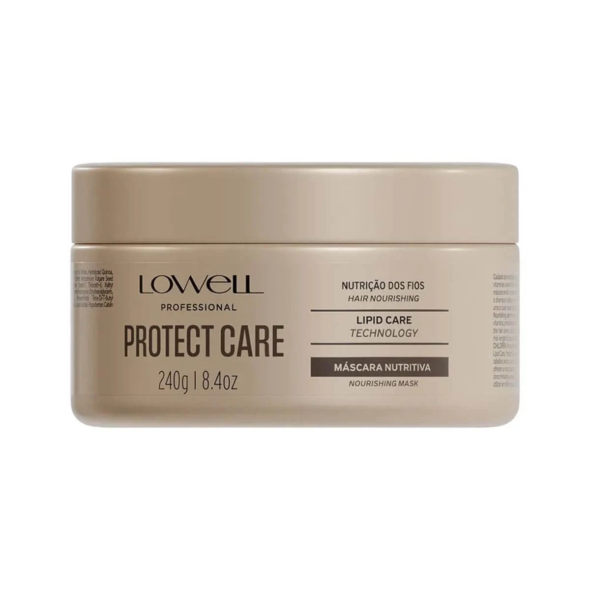 MÁSCARA LOWELL NUTRITIVA PROTECT CARE 240G — Lowell | Farmácia Resyla