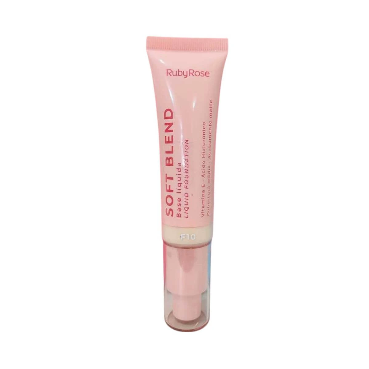 BASE LÍQUIDA SOFT BLEND COR F10 30G - RUBY ROSE — Ruby Rose | Farmácia Resyla