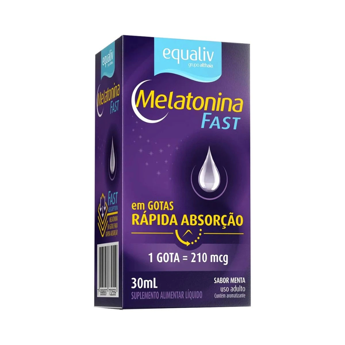 MELATONINA FAST 210MCG SUPLEMENTO ALIMENTAR EM GOTAS 30ML - EQUALIV — Equaliv | Farmácia Resyla