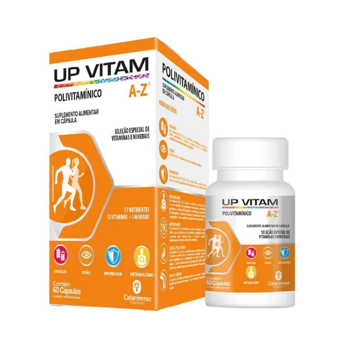 UP VITAM A-Z 60 CÁPSULAS - CATARINENSE — Catarinense | Farmácia Resyla