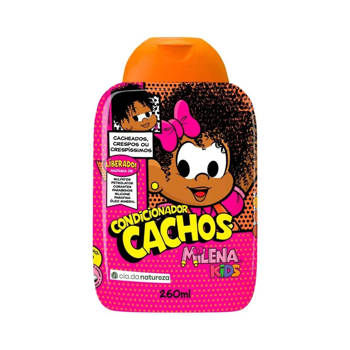 CONDICIONADOR MILENA KIDS CRESPOS E CACHEADOS 260ML — Cia da Natureza | Farmácia Resyla
