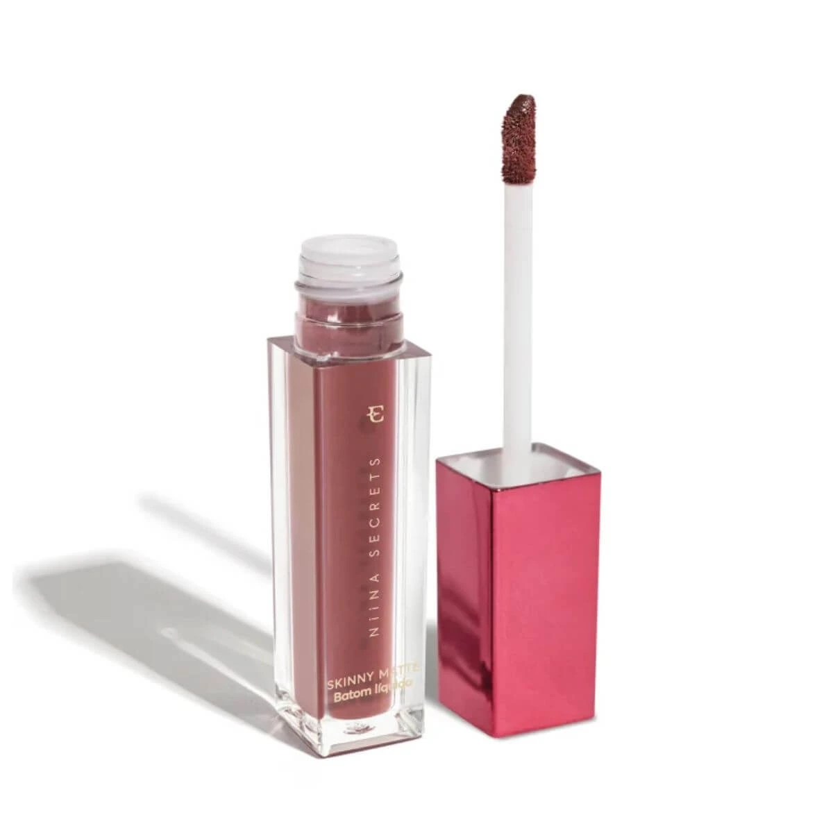 BATOM LÍQUIDO SKINNY MATTE NIINA SECRETS COR MALVA CAMELIA — Niina Secrets | Farmácia Resyla