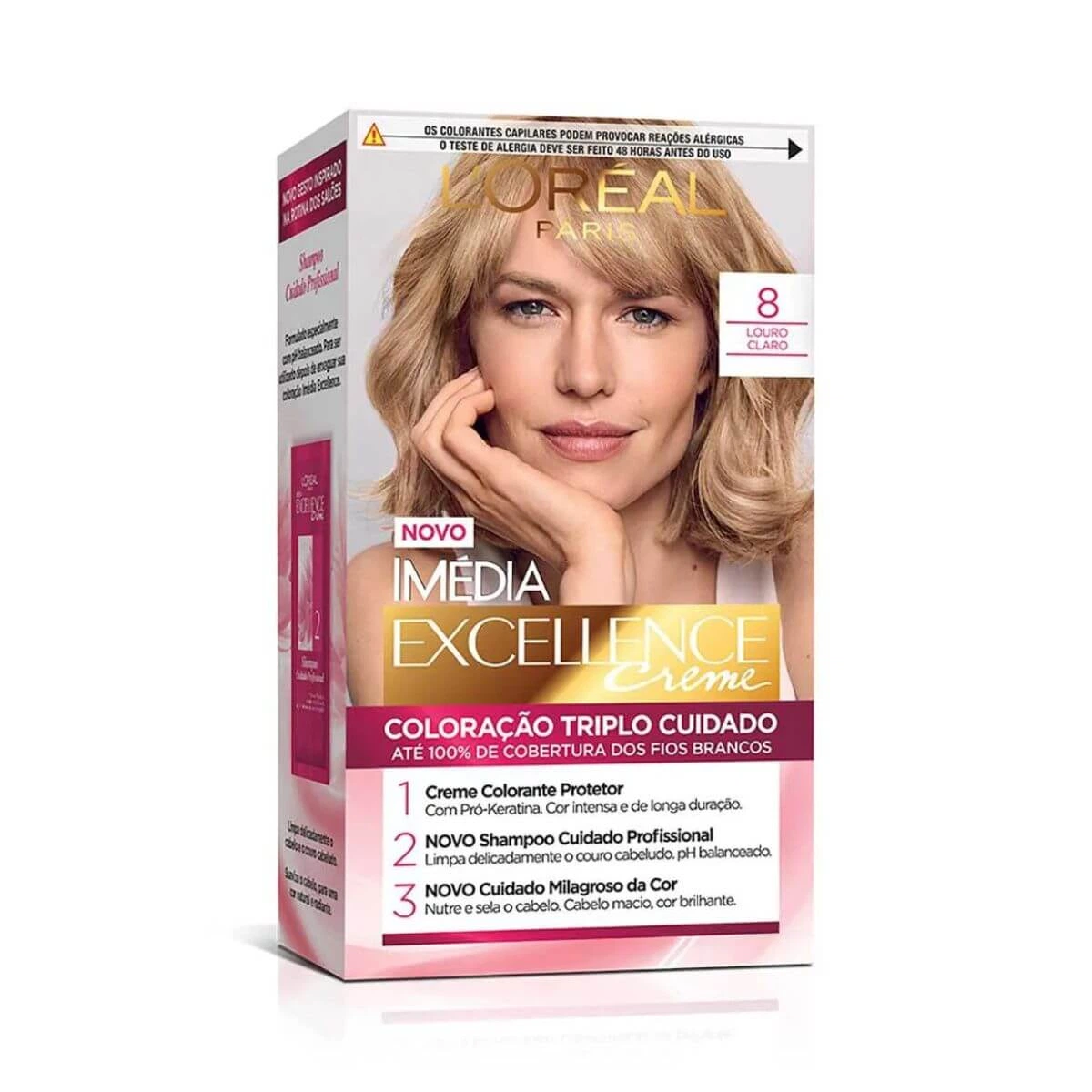 TINTA IMÉDIA EXCELLENCE 8.0 LOURO CLARO — L'Oréal Paris Imédia Excellence | Farmácia Resyla