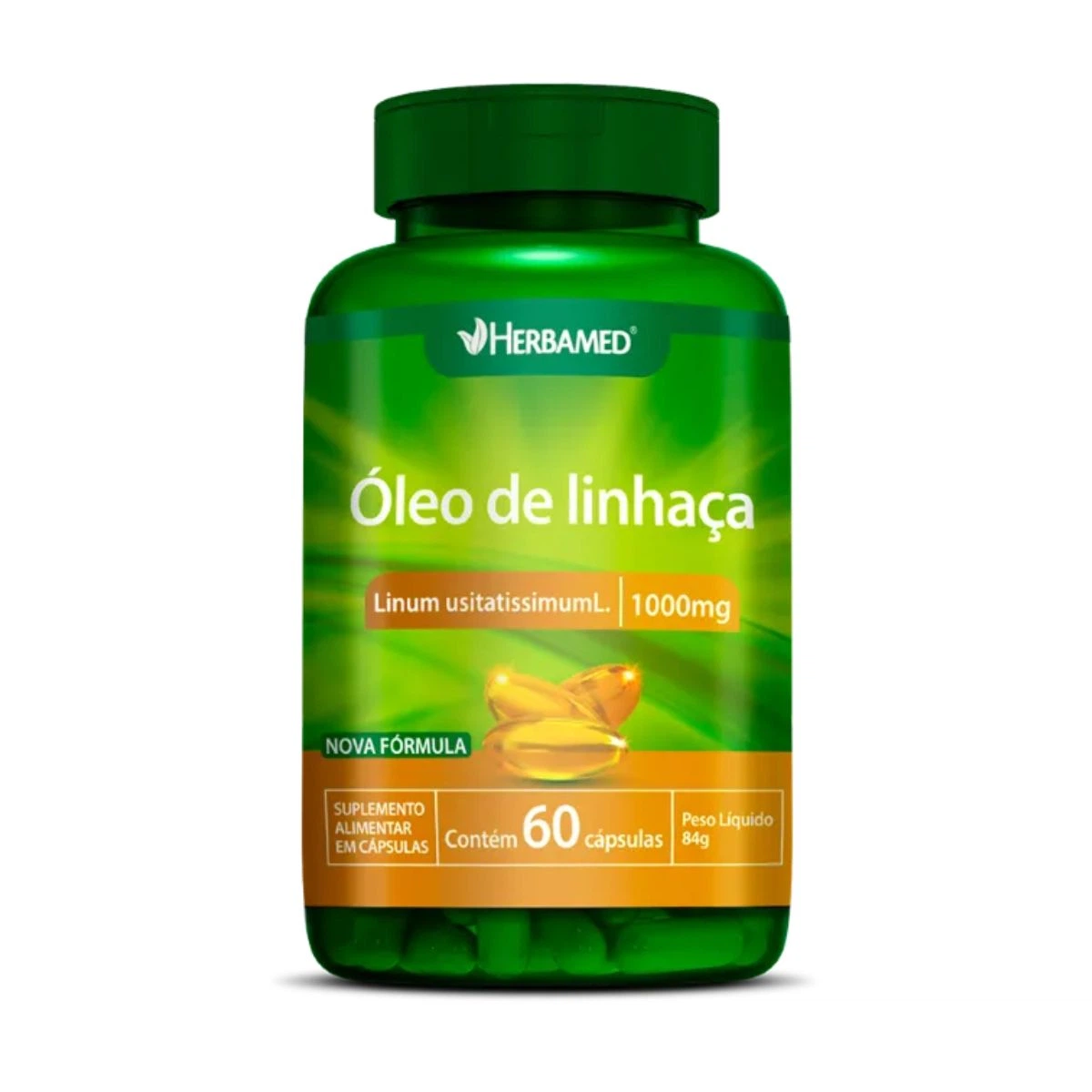 ÓLEO DE LINHAÇA 60CP - HERBAMED — Herbamed | Farmácia Resyla