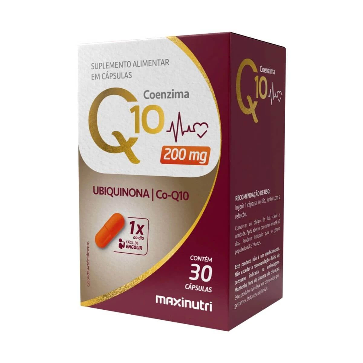 Q-10 GOLD 200MG 30CAPS - MAXINUTRI — Maxinutri | Farmácia Resyla