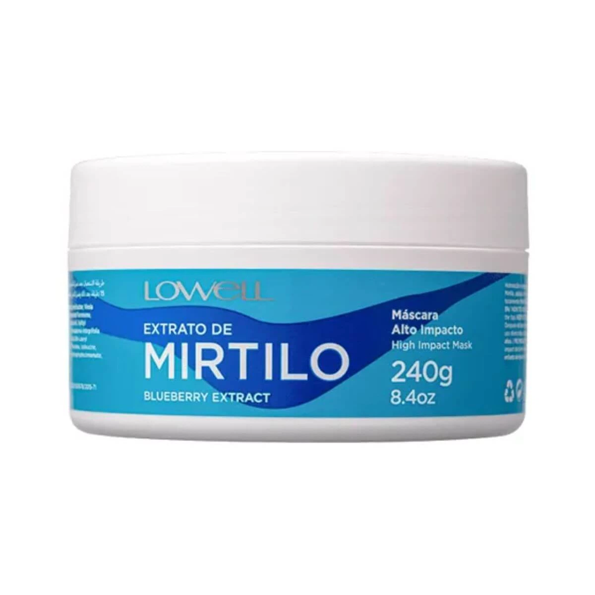MÁSCARA LOWELL EXTRATO DE MIRTILO 240G — Lowell | Farmácia Resyla