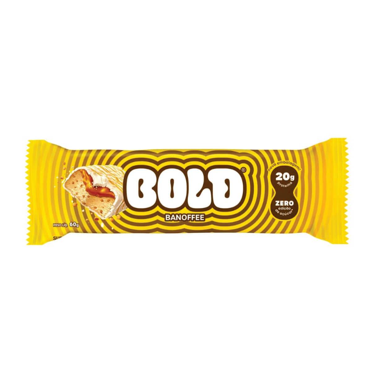 BARRA DE PROTEINA BOLD BANOFFEE 60G — Bold Snacks | Farmácia Resyla