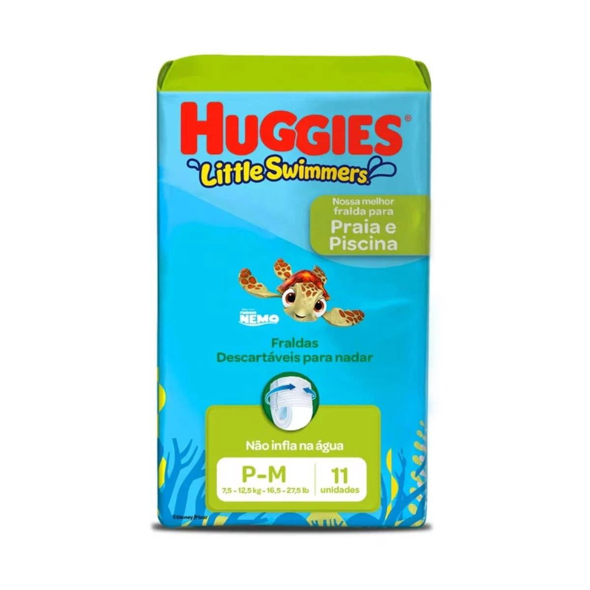 FRALDA HUGGIES PISCINA LITTLE SWIMMERS P/M C/11UN — Huggies | Farmácia Resyla
