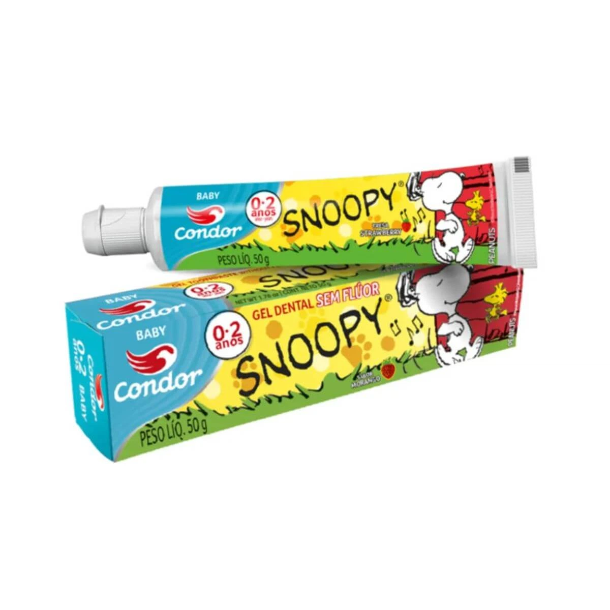 PASTA DE DENTE INFANTIL CONDOR SNOOPY SEM FLUOR 50G — Condor | Farmácia Resyla