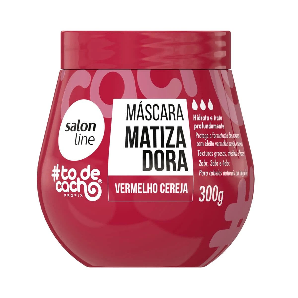 MÁSCARA MATIZADORA VERMELHO CEREJA 300G - SALON LINE — Salon Line | Farmácia Resyla