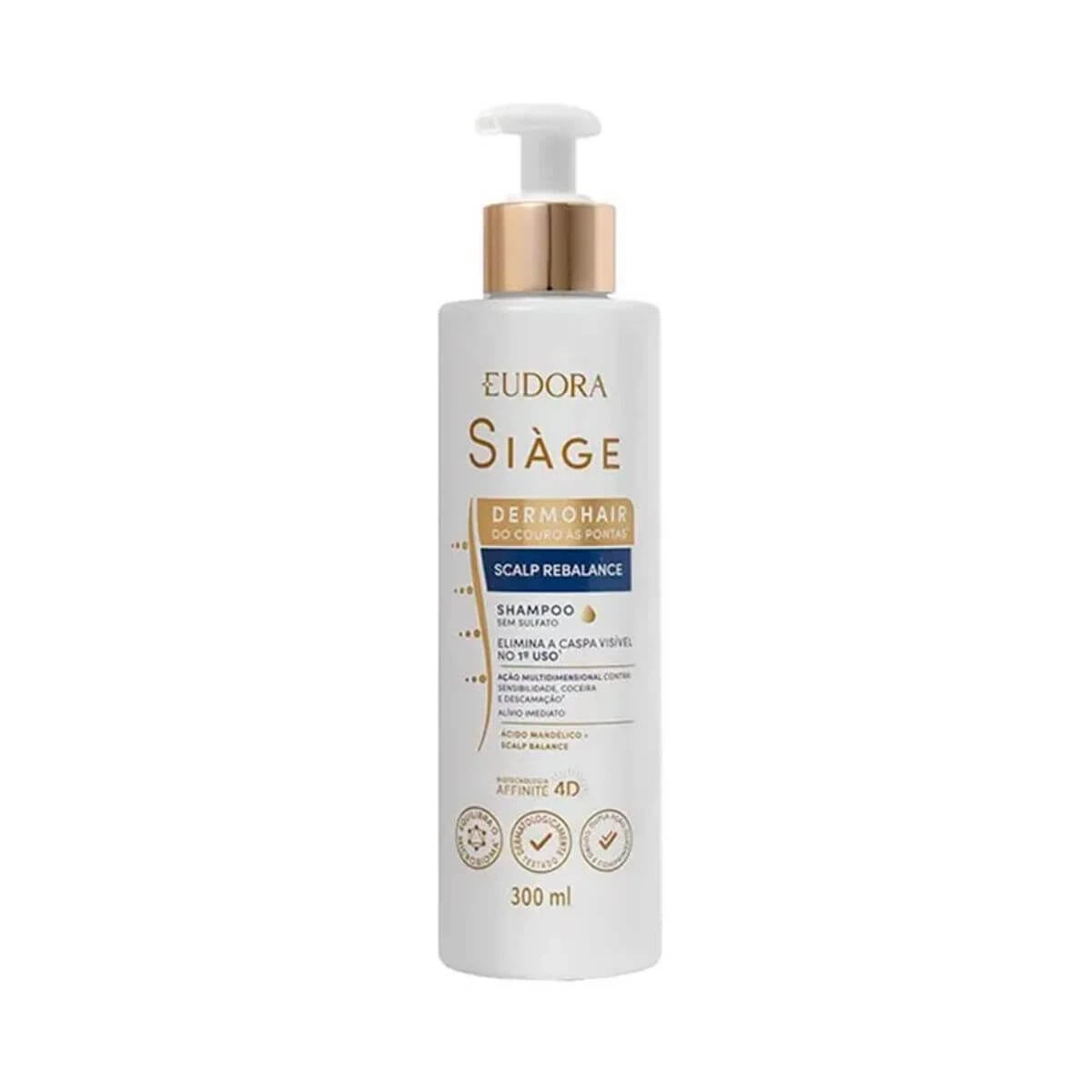 SHAMPOO SCALP REBALANCE EUDORA SIÀGE DERMO HAIR 300ML — Eudora Siàge | Farmácia Resyla