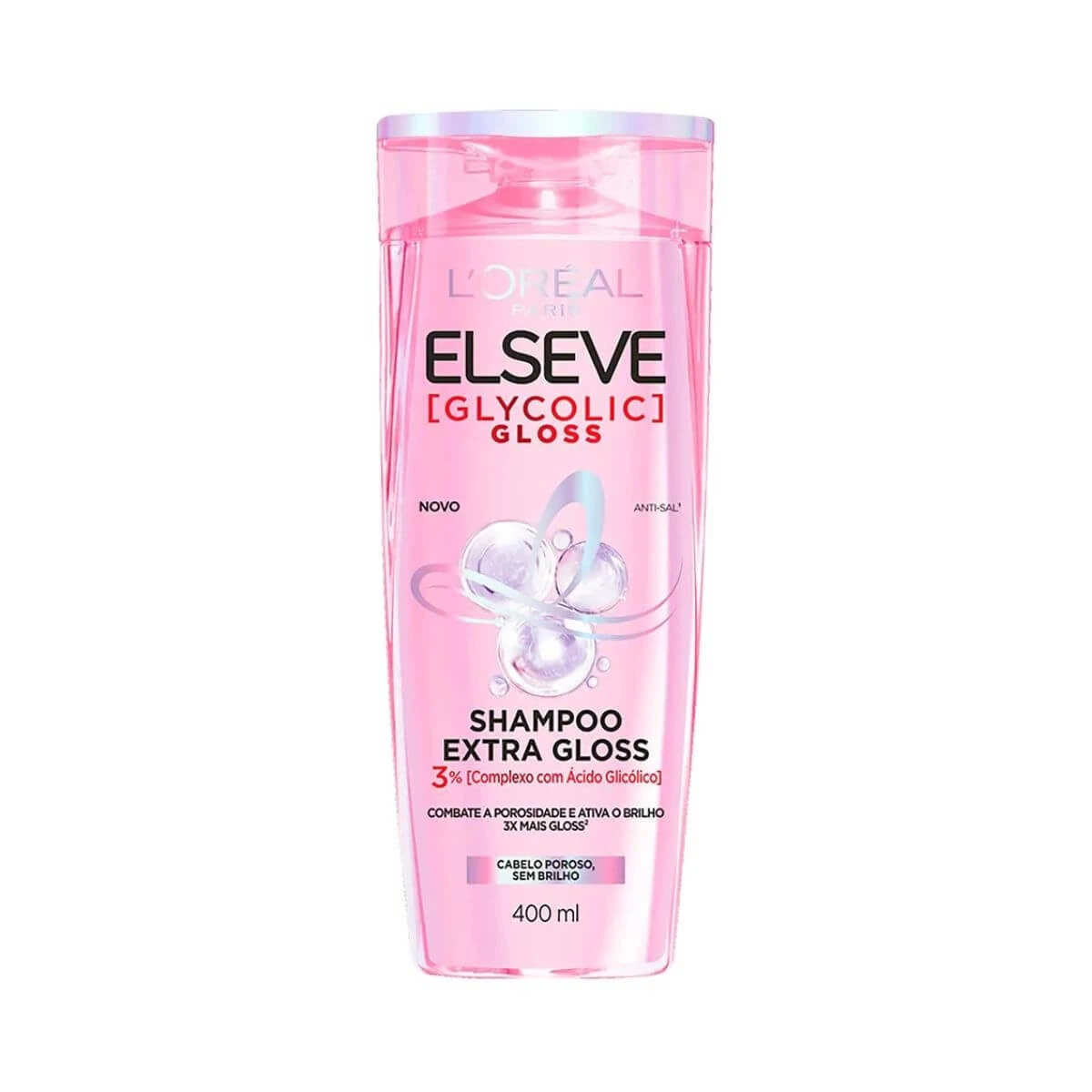 SHAMPOO ELSEVE GLYCOLIC GLOSS 400ML — Elseve | Farmácia Resyla