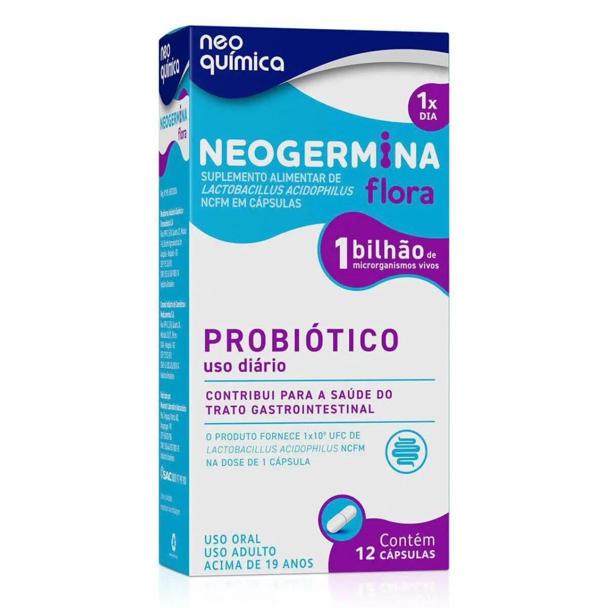 NEOGERMINA FLORA 12CAPS - NEO QUIMICA — Neo Química | Farmácia Resyla