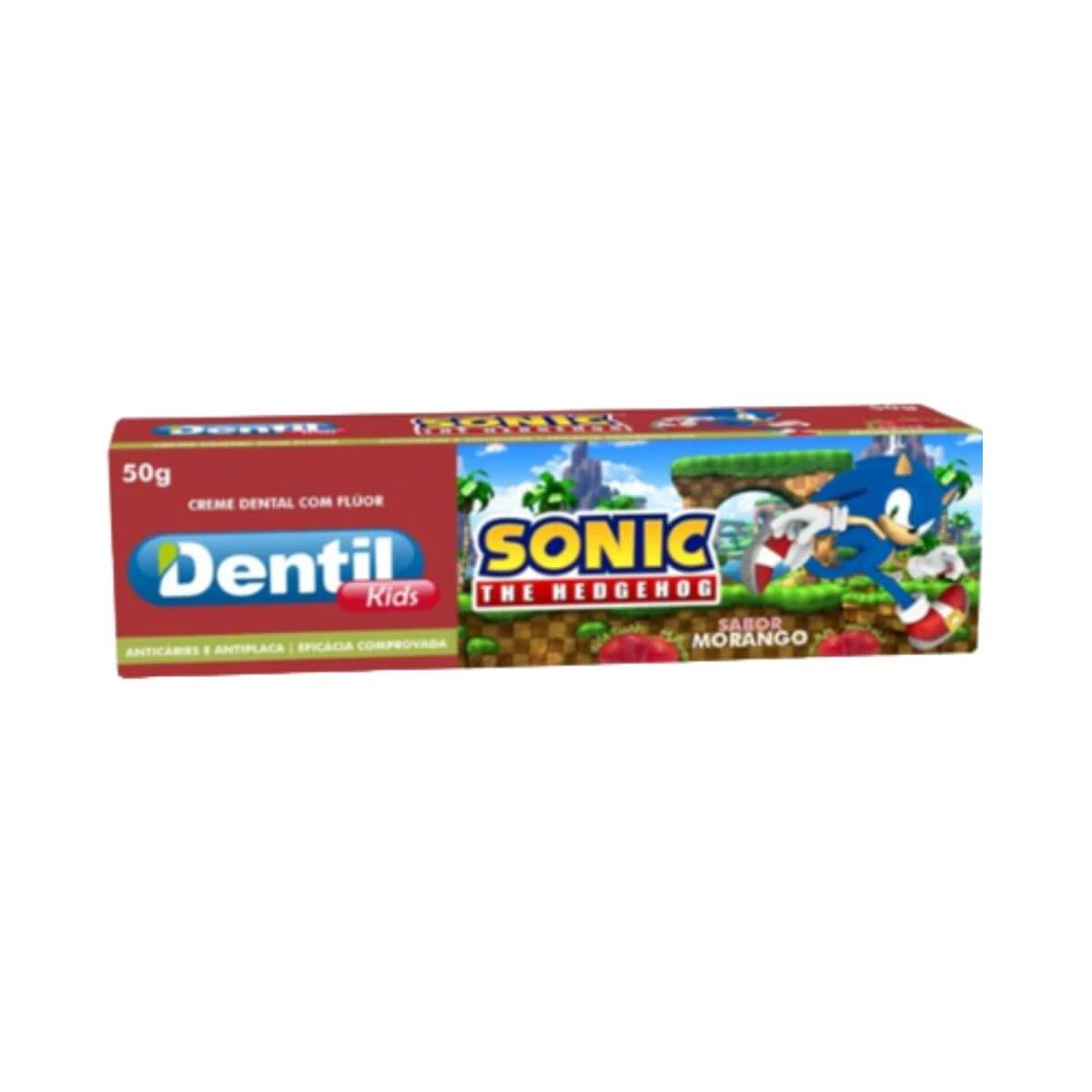 PASTA DE DENTE INFANTIL DENTIL KIDS SONIC MORANGO 50G — Dentil | Farmácia Resyla