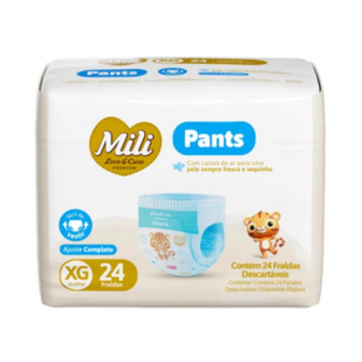 FRALDA MILI LOVE CARE PANTS JUMBO XG 24UN — Mili | Farmácia Resyla