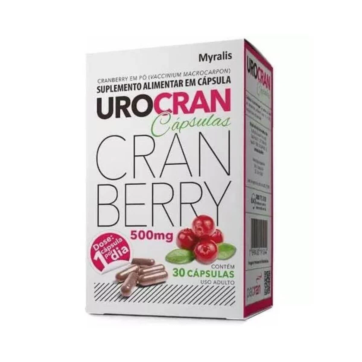 SUPLEMENTO ALIMENTAR UROCRAN BL 30 CÁPSULAS - MYRALIS — Myralis | Farmácia Resyla