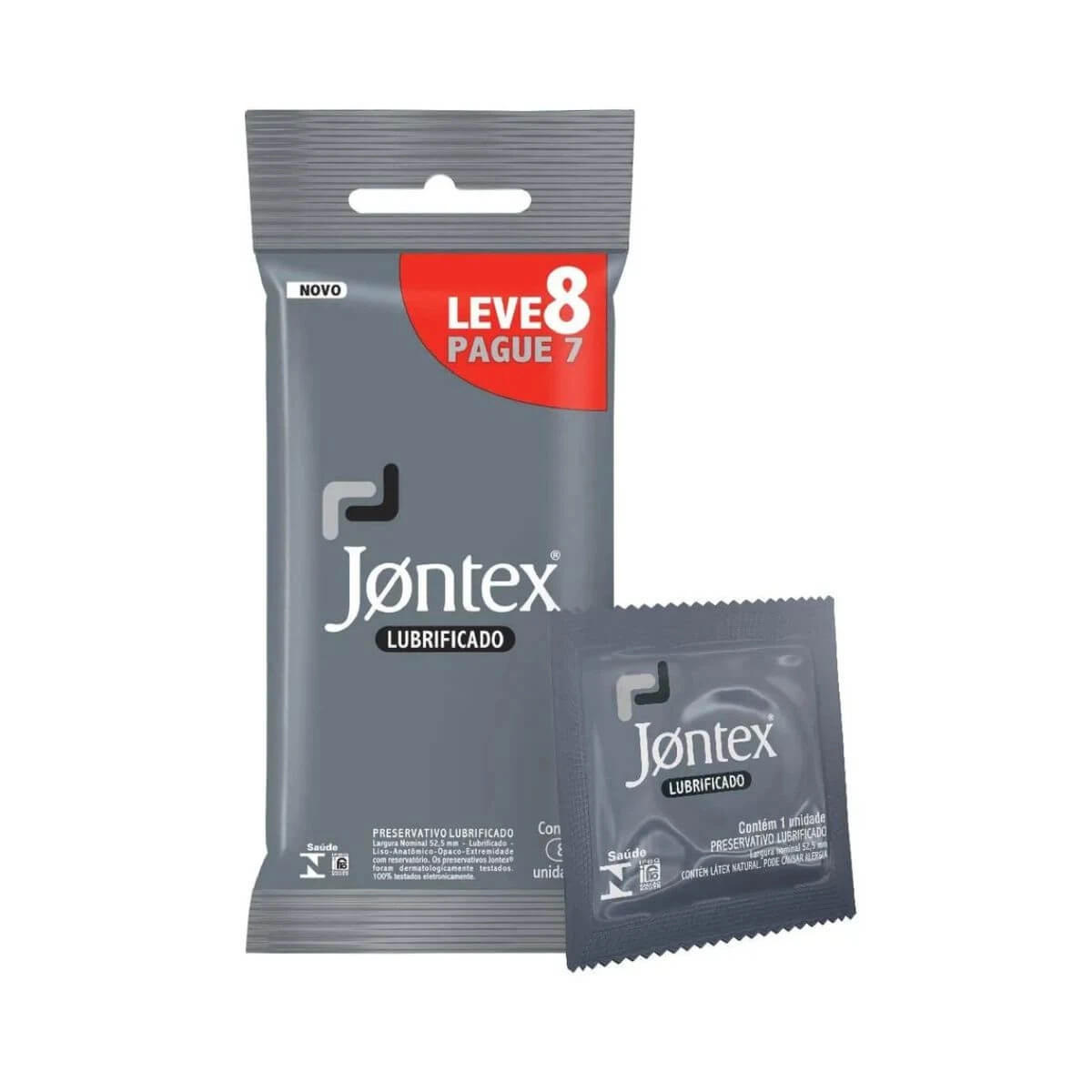PRESERVATIVO JONTEX LUBRIFICADO LV8 PG7 — Jontex | Farmácia Resyla