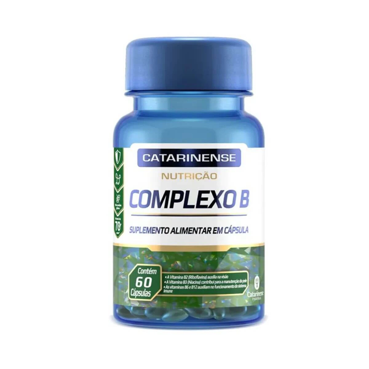 POLIVITAMÍNICO COMPLEXO B 60CAPS - CATARINENSE — Catarinense | Farmácia Resyla
