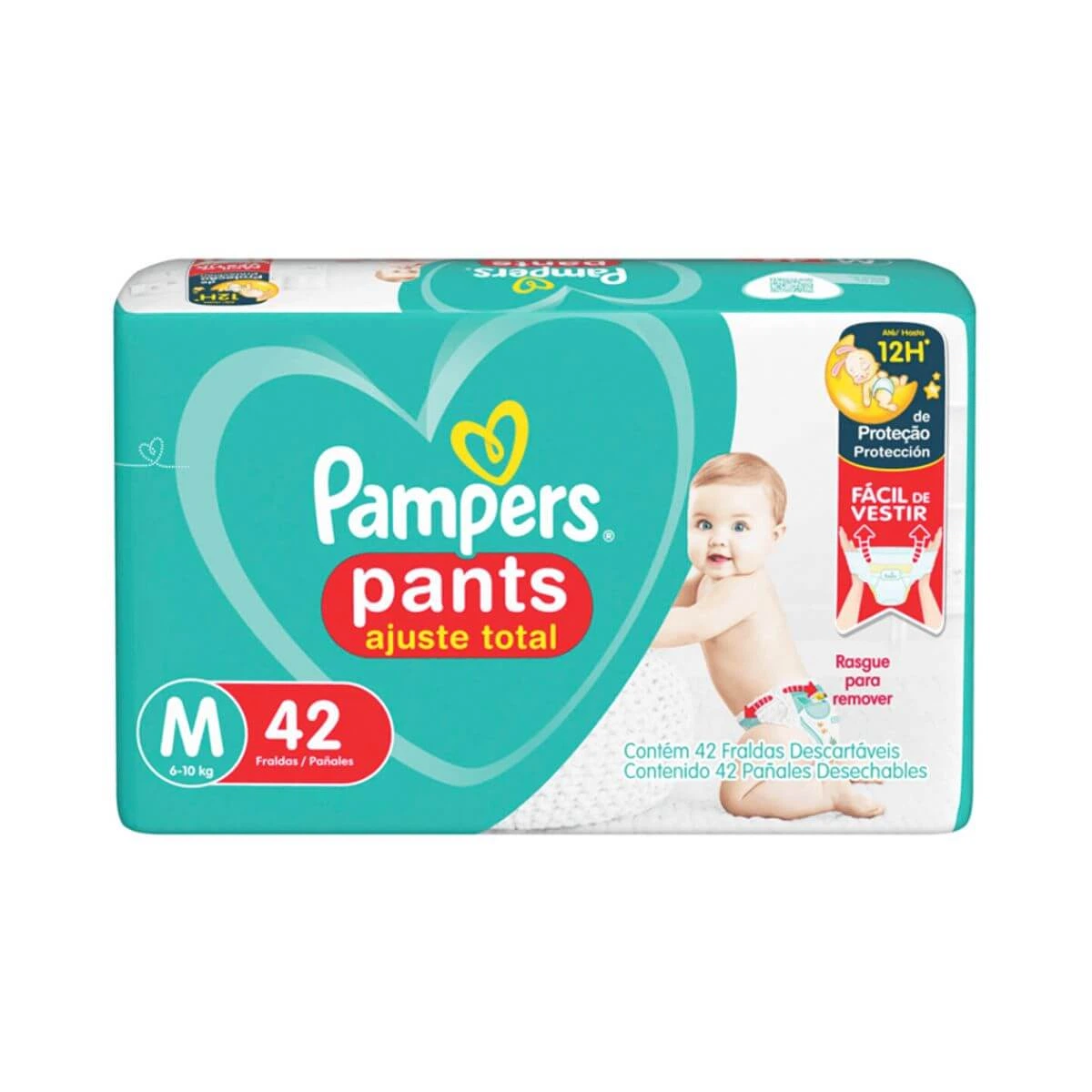 FRALDA PAMPERS PANTS MEGA M C/42UN — Pampers | Farmácia Resyla