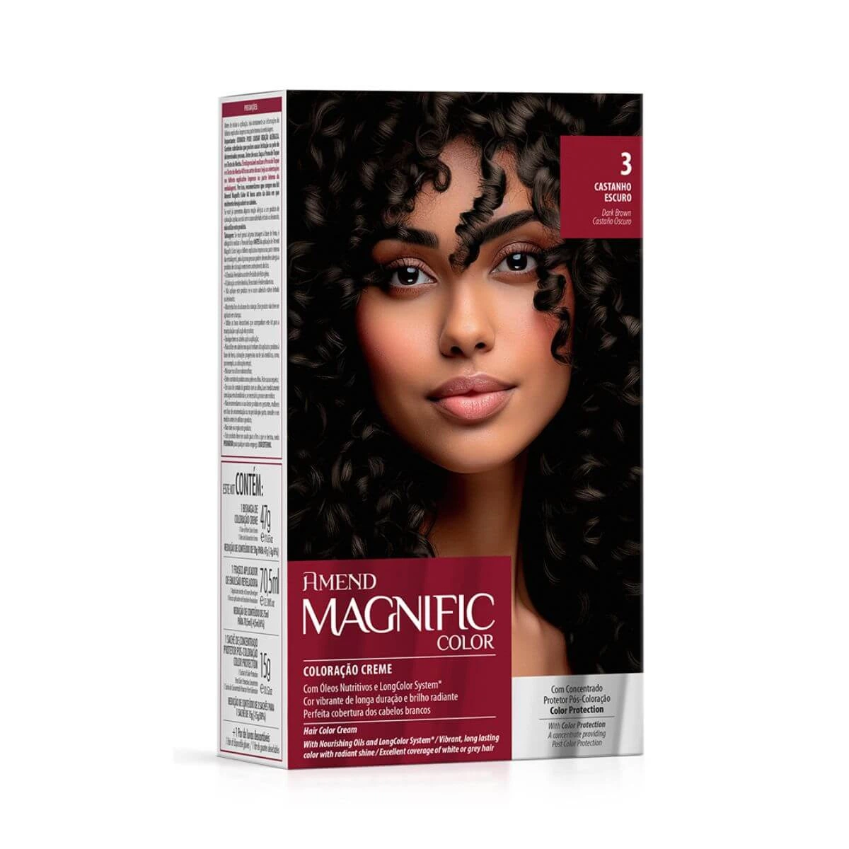 TINTA AMEND MAGNIFIC COLOR 3.0 CASTANHO ESCURO — Amend | Farmácia Resyla