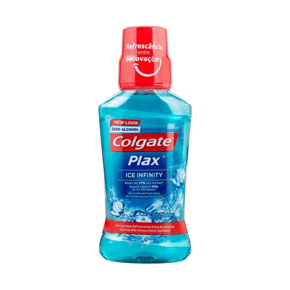 ENXAGUANTE BUCAL COLGATE PLAX ICE INFINITY 250ML — Colgate | Farmácia Resyla