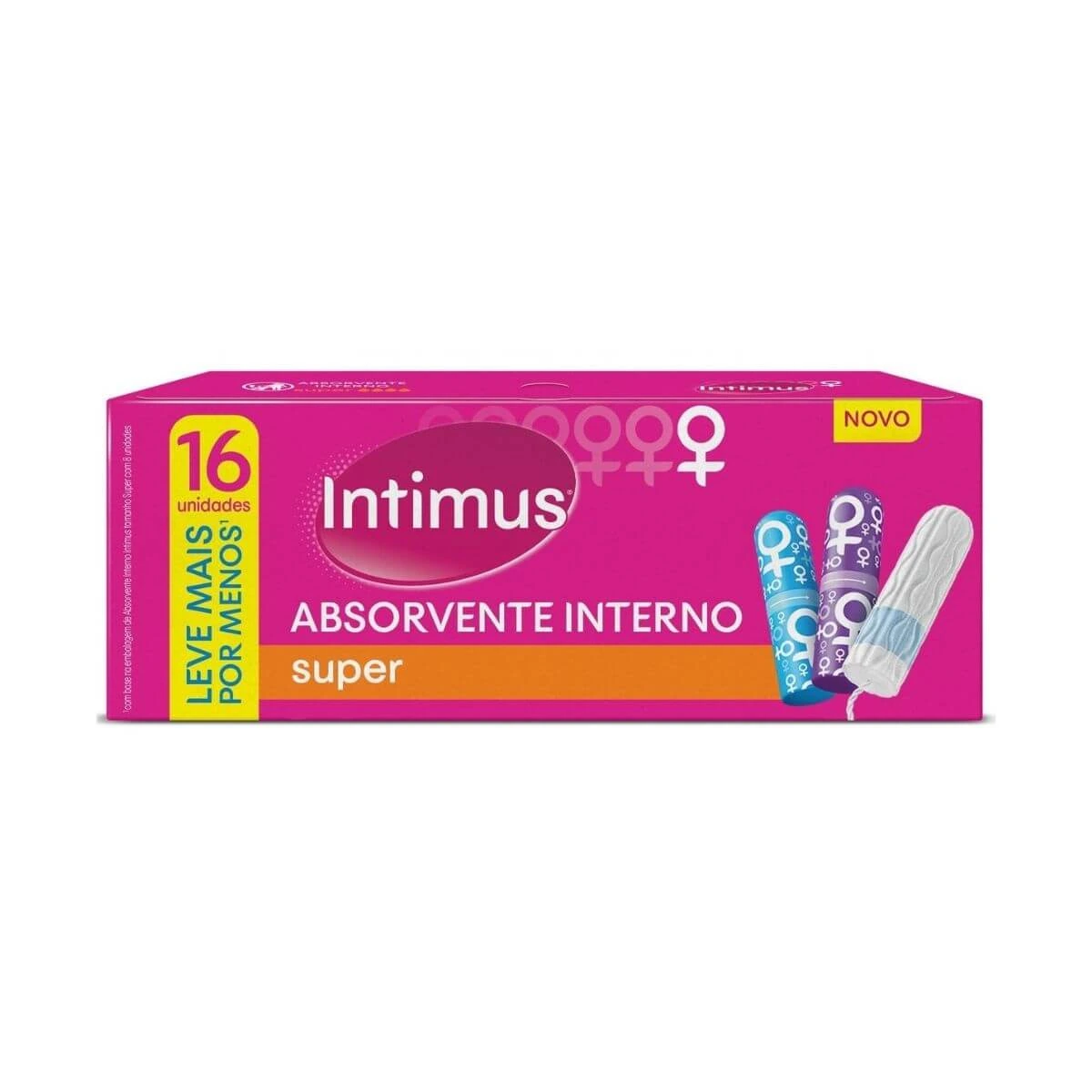 ABSORVENTE INTERNO INTIMUS SUPER LV16 PG15 — Intimus | Farmácia Resyla