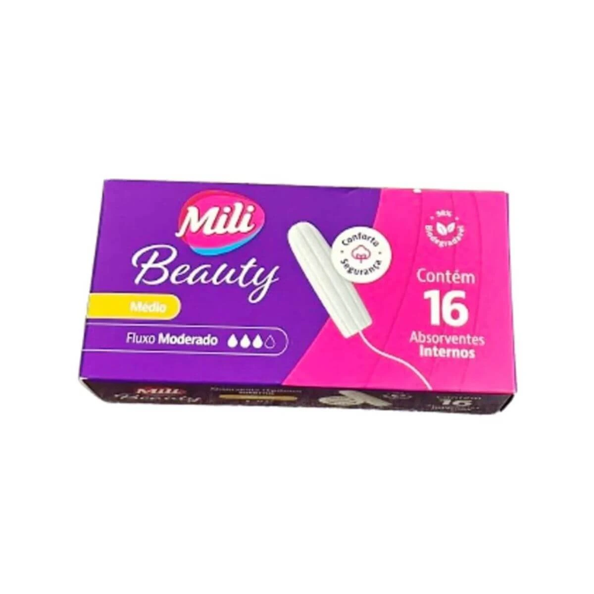 ABSORVENTE INTERNO MILI BEAUTY MÉDIO 16UN — Mili | Farmácia Resyla