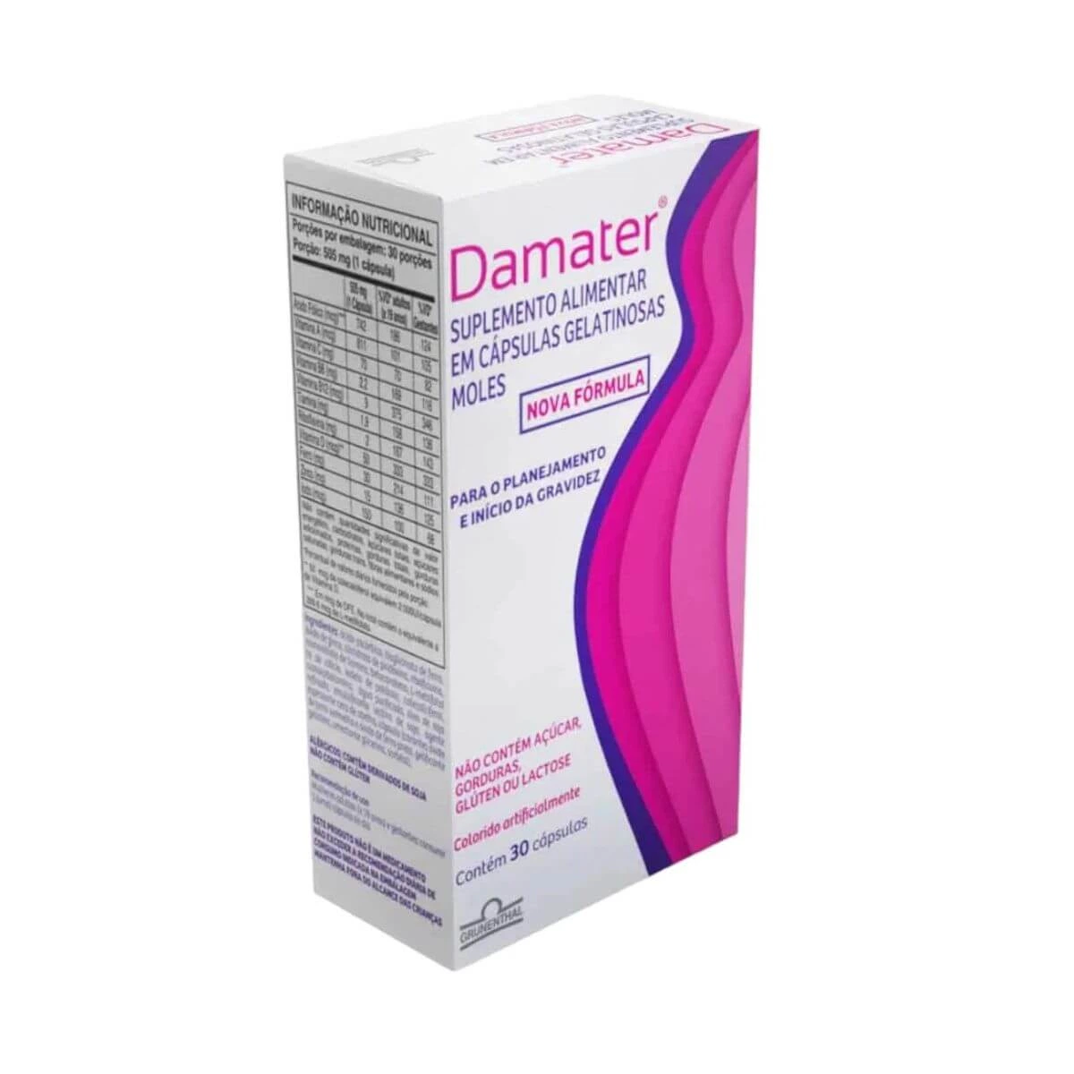 DAMATER 30 CÁPSULAS - GRUNENTHAL — Grunenthal | Farmácia Resyla
