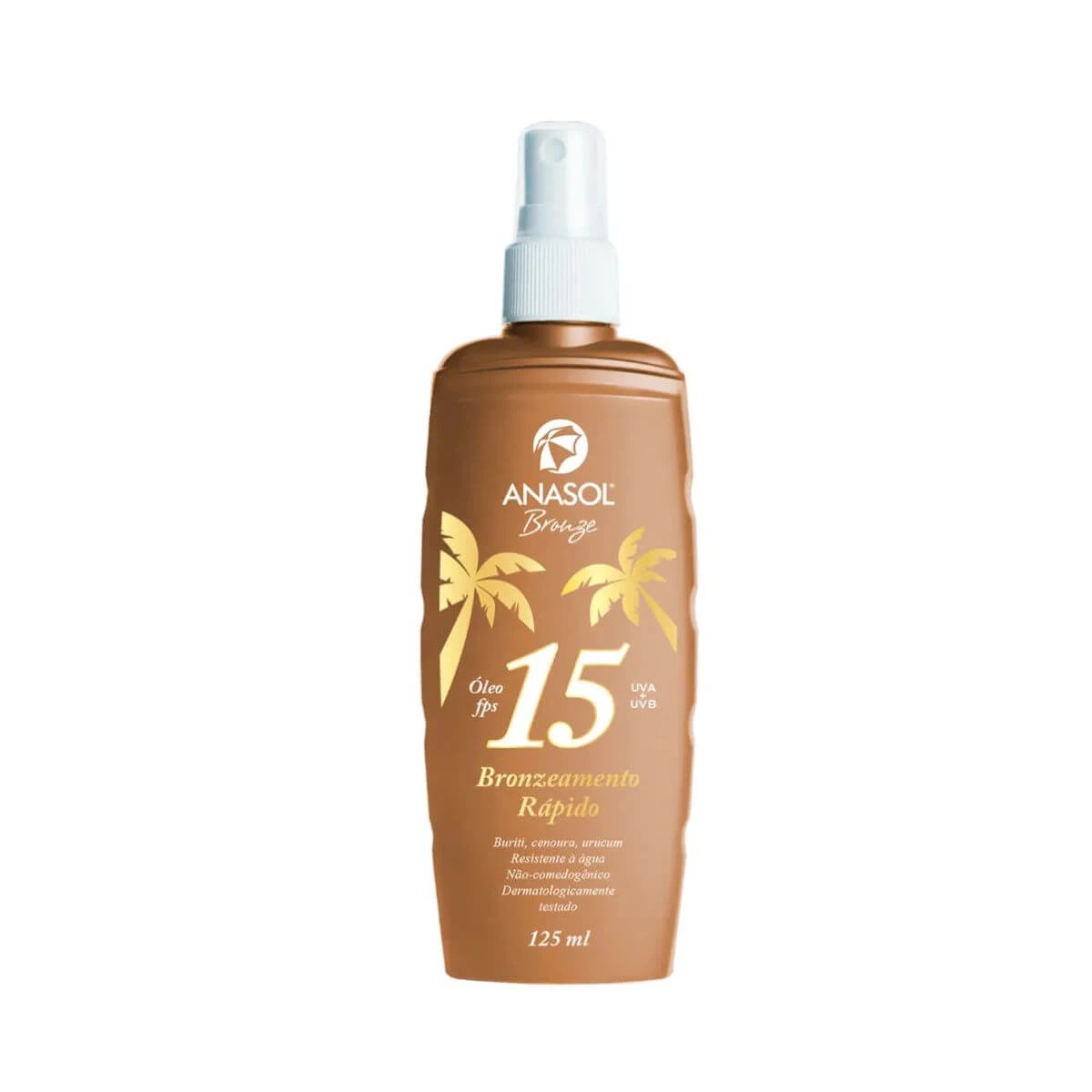 ÓLEO BRONZEADOR ANASOL SPRAY FPS15 125ML — Anasol | Farmácia Resyla