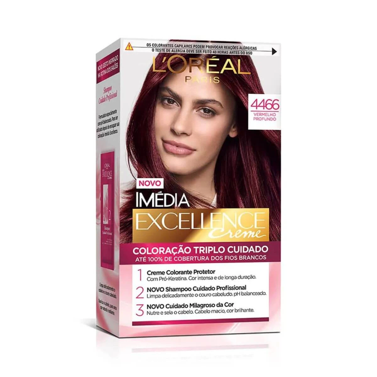 TINTA IMÉDIA EXCELLENCE 4466 VERMELHO PROFUNDO — L'Oréal Paris Imédia Excellence | Farmácia Resyla