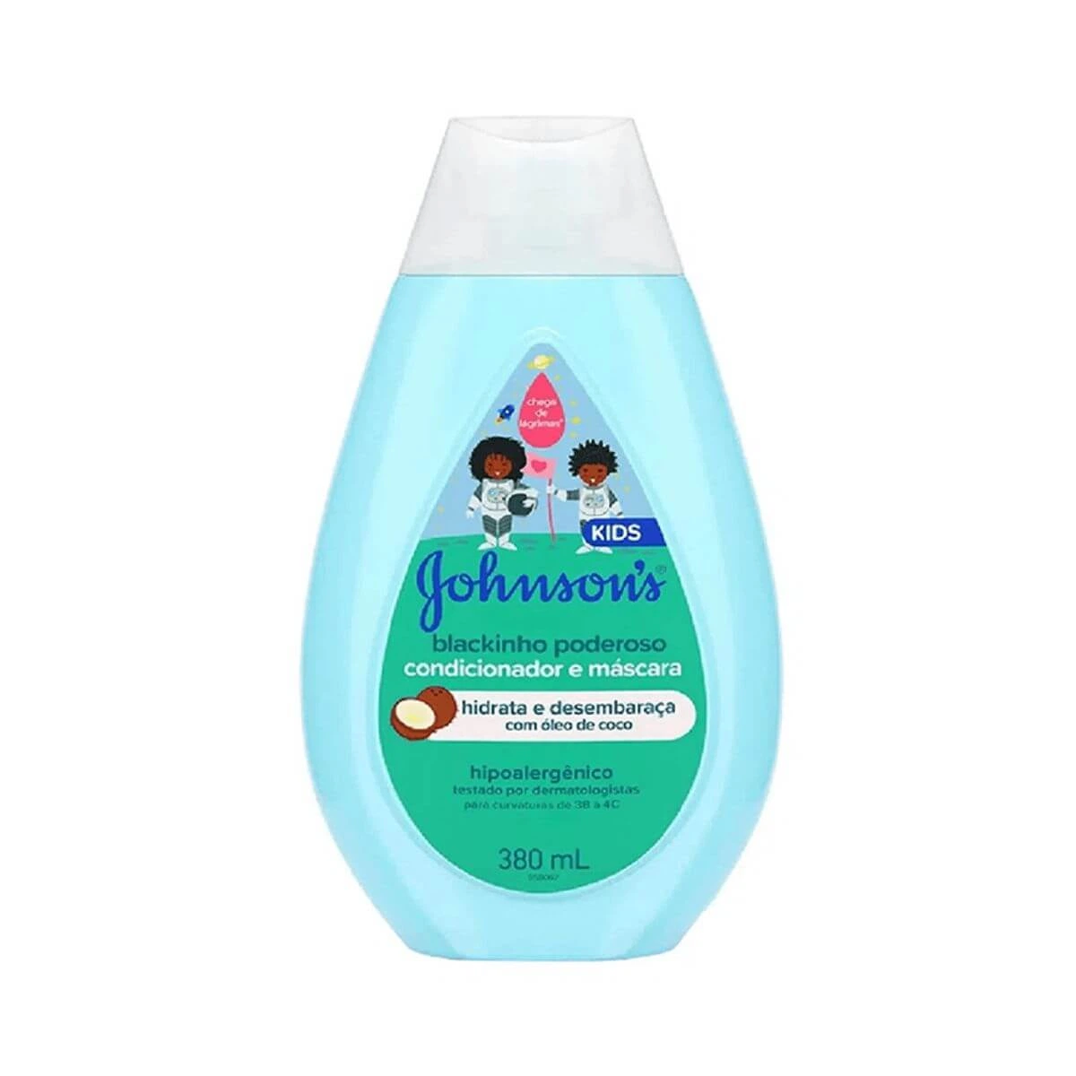 CONDICIONADOR J&J BABY BLACKINHO PODEROSO 380ML — Johnsons & Johnsons | Farmácia Resyla