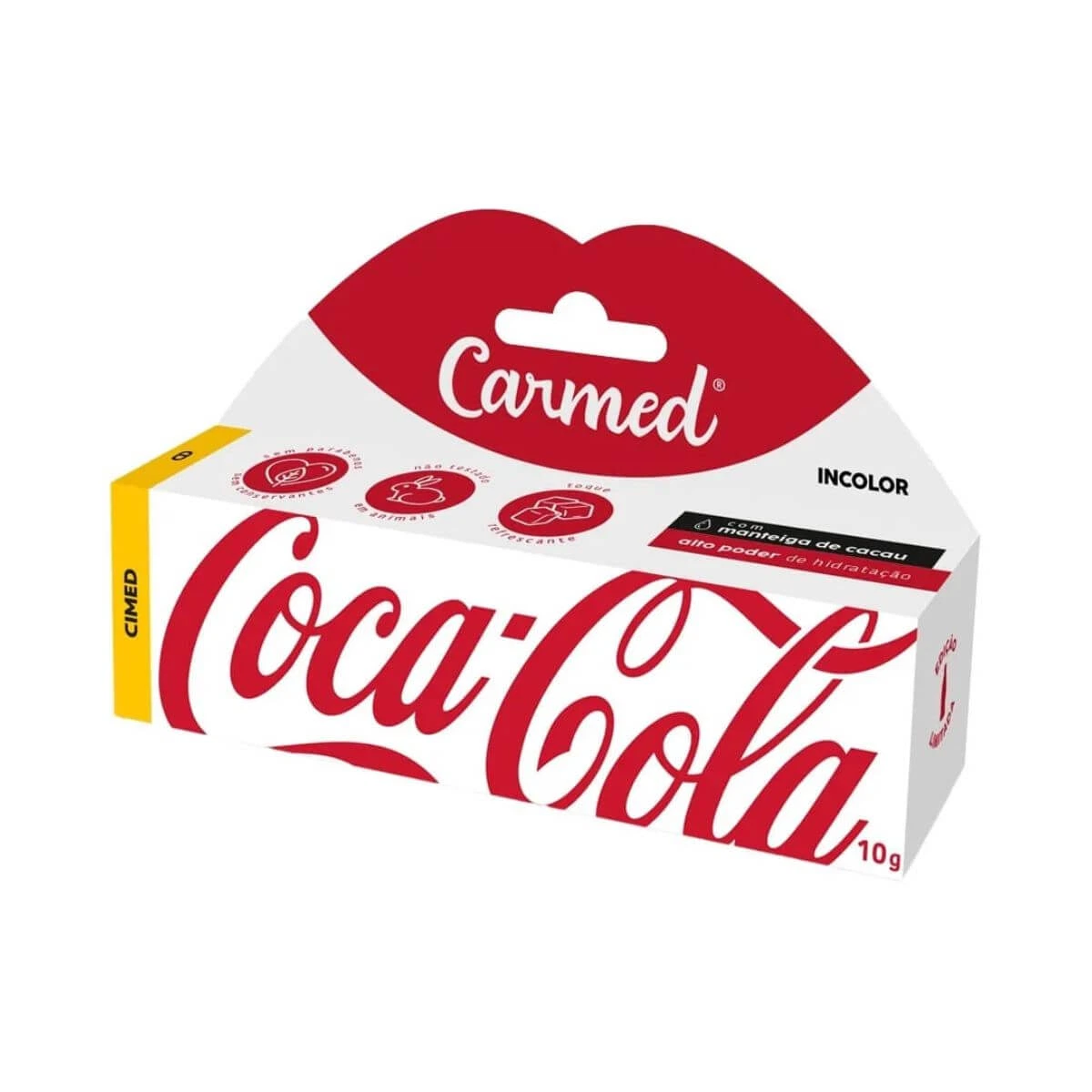 HIDRATANTE LABIAL CARMED COCA-COLA INCOLOR 10G — Carmed | Farmácia Resyla