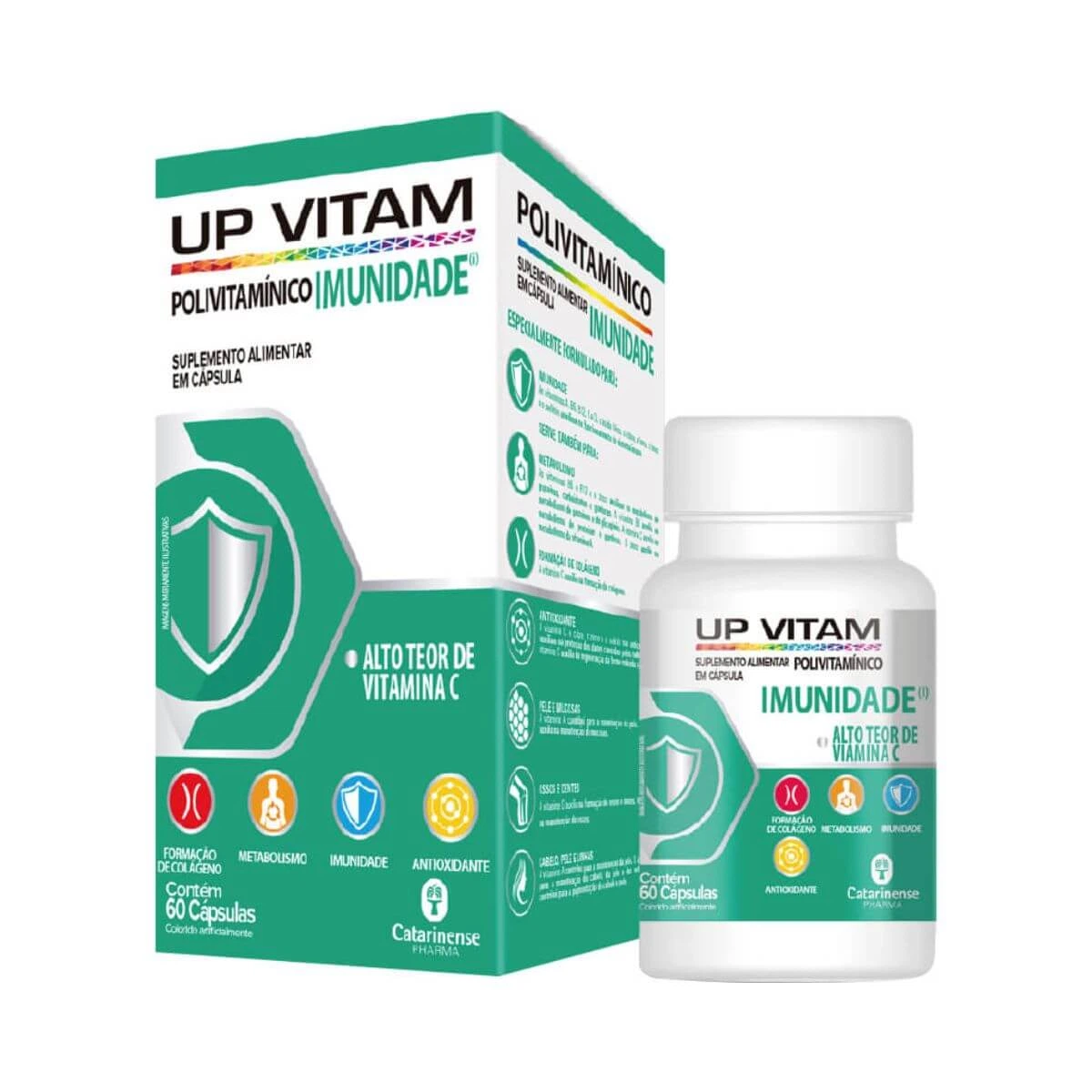 UP VITAM IMUNIDADE 60 CÁPSULAS - CATARINENSE — Catarinense | Farmácia Resyla