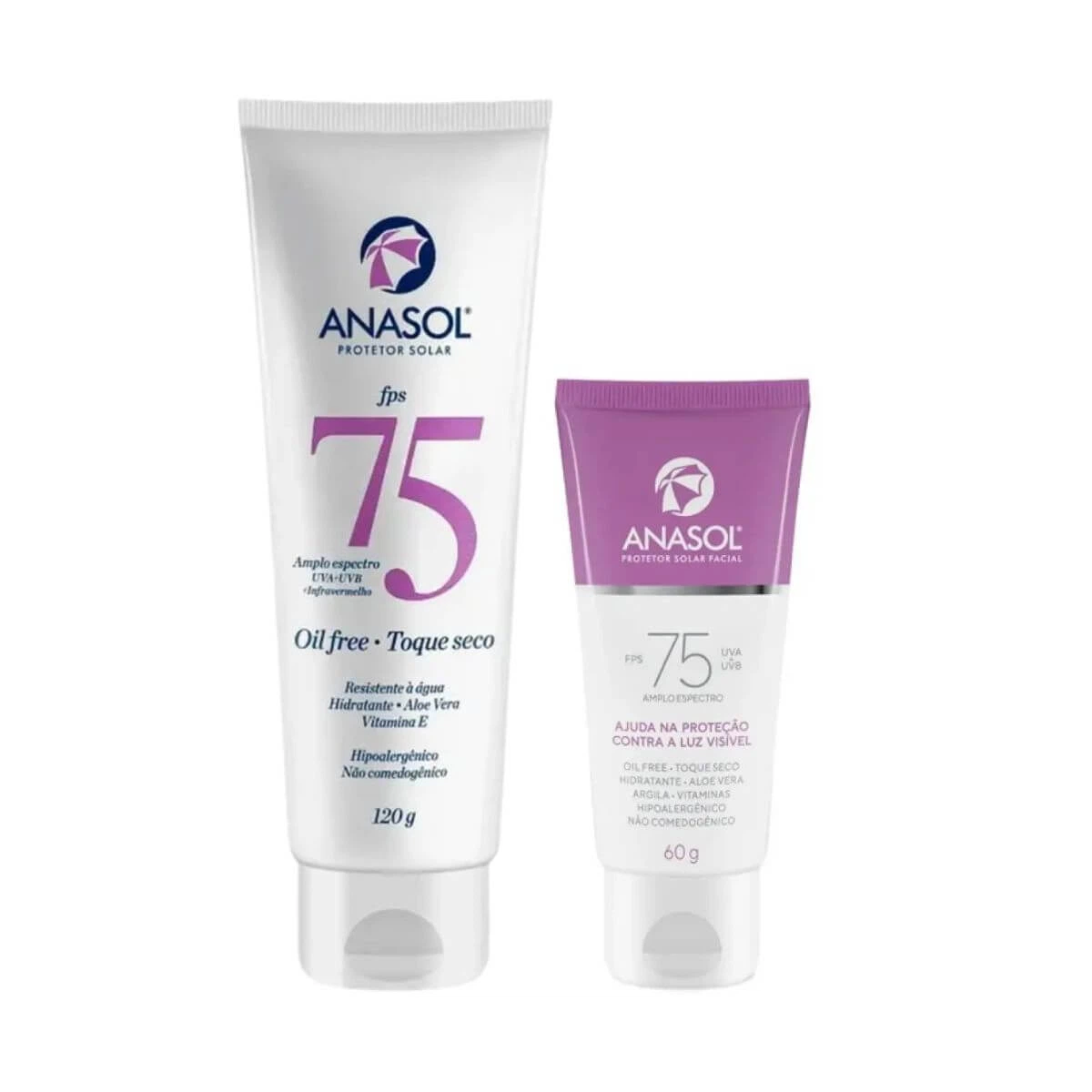 KIT PROTETOR SOLAR ANASOL FPS75 200ML+ FACIAL FPS75 60G — Anasol | Farmácia Resyla