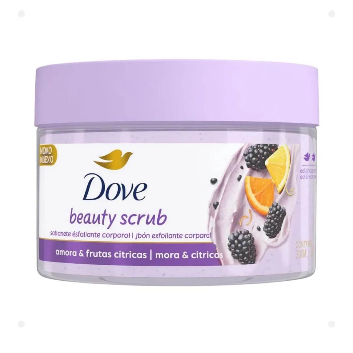 SABONETE ESFOLIANTE DOVE BEAUTY SCRUB AMORA 280G — Dove | Farmácia Resyla