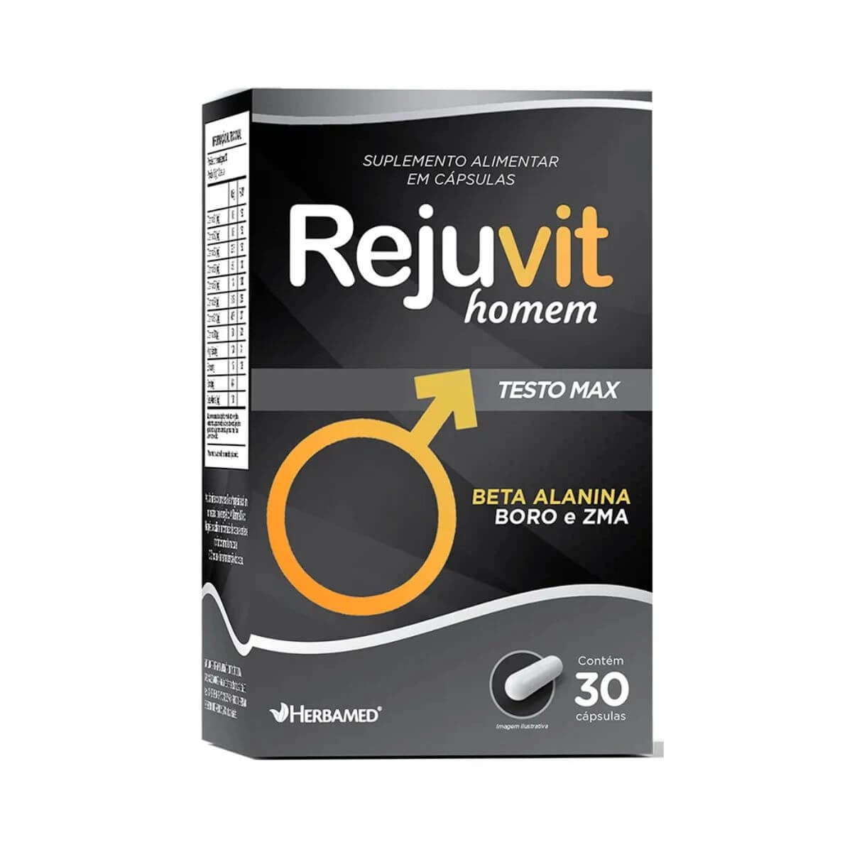 REJUVIT HOMEM TESTO MAX 30 CÁPSULAS - HERBAMED — Herbamed | Farmácia Resyla