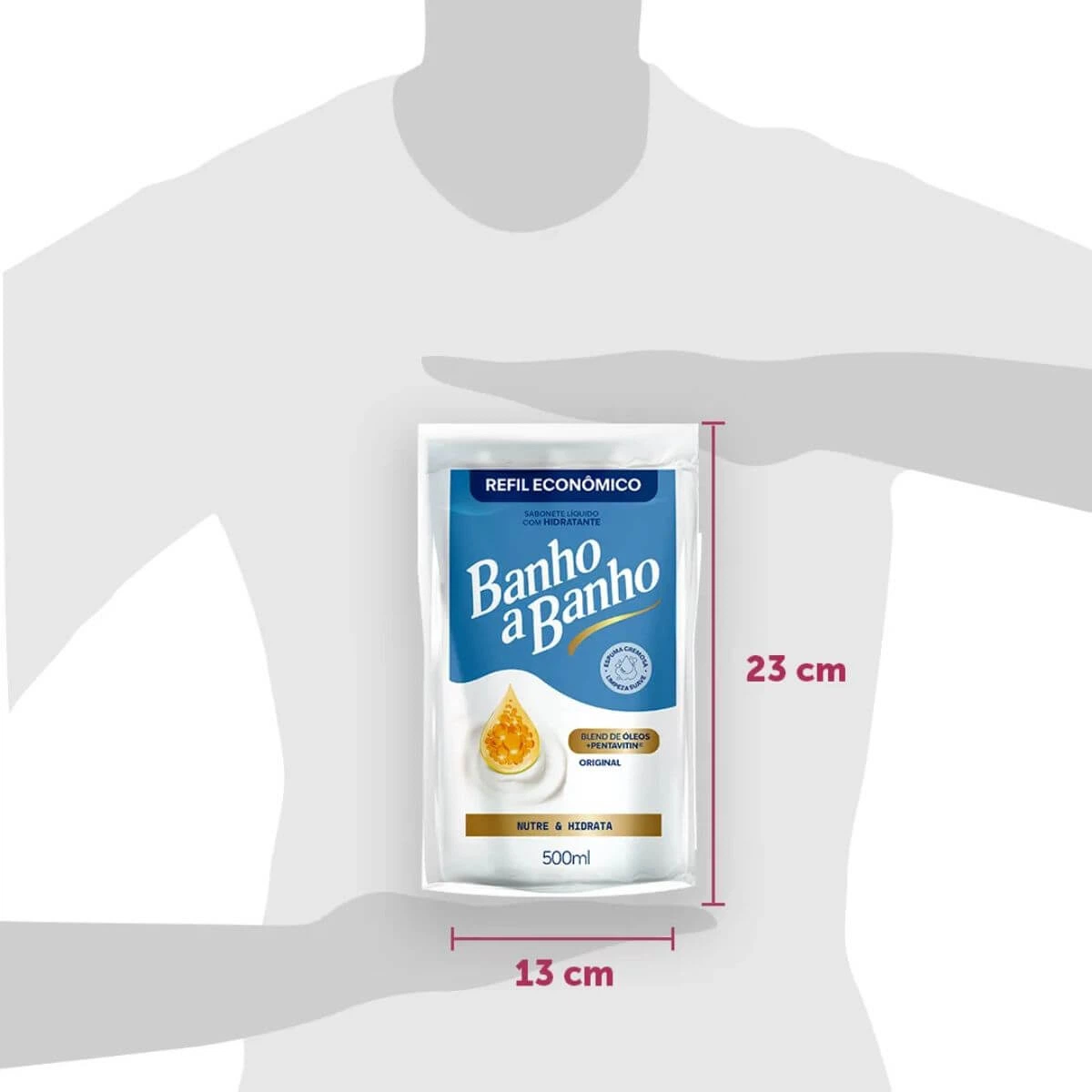 REFIL SABONETE LÍQUIDO BANHO A BANHO ORIGINAL 500ML — Banho a Banho | Farmácia Resyla