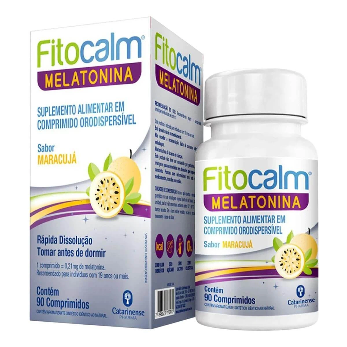FITOCALM MELATONINA MARACUJA 90CP ODT - CATARINENSE — Catarinense | Farmácia Resyla