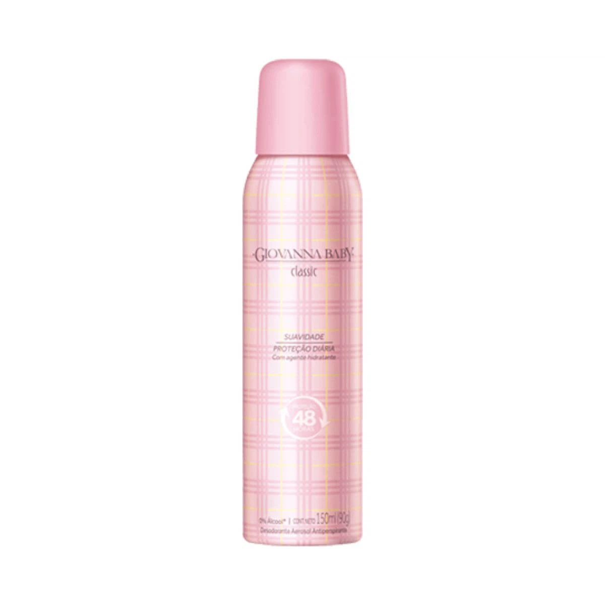 DESODORANTE ANTITRANSPIRANTE AEROSOL GIOVANNA BABY CLASSIC FEMININO 150ML — Giovanna Baby | Farmácia Resyla