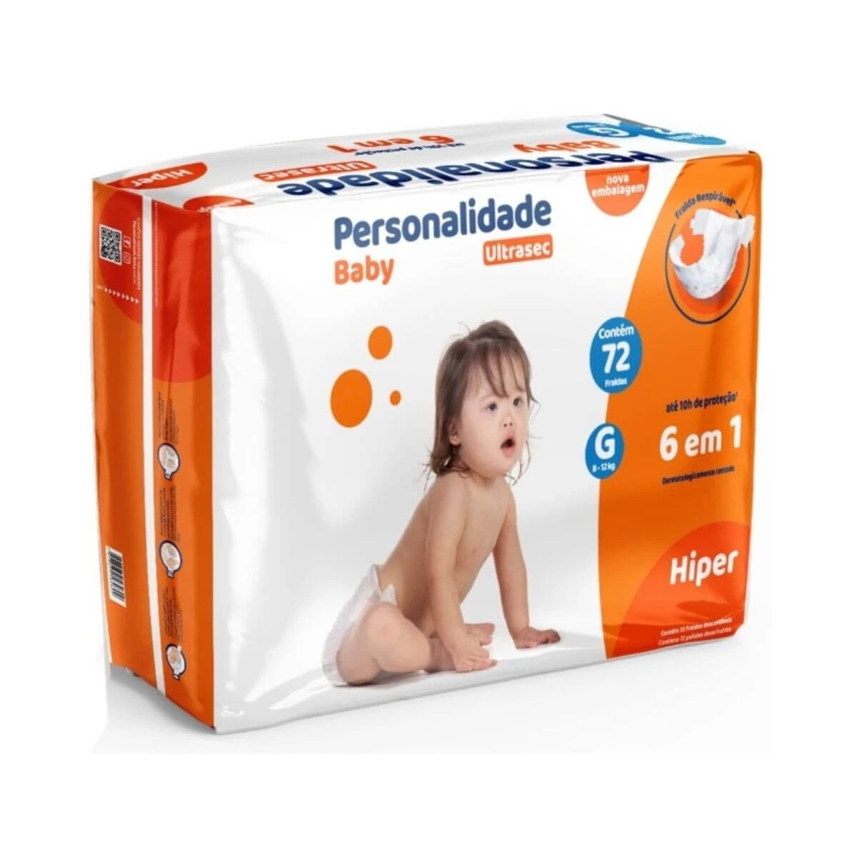 FRALDA PERSONALIDADE ULTRA SEC HIPER G C/72UN — Personalidade | Farmácia Resyla