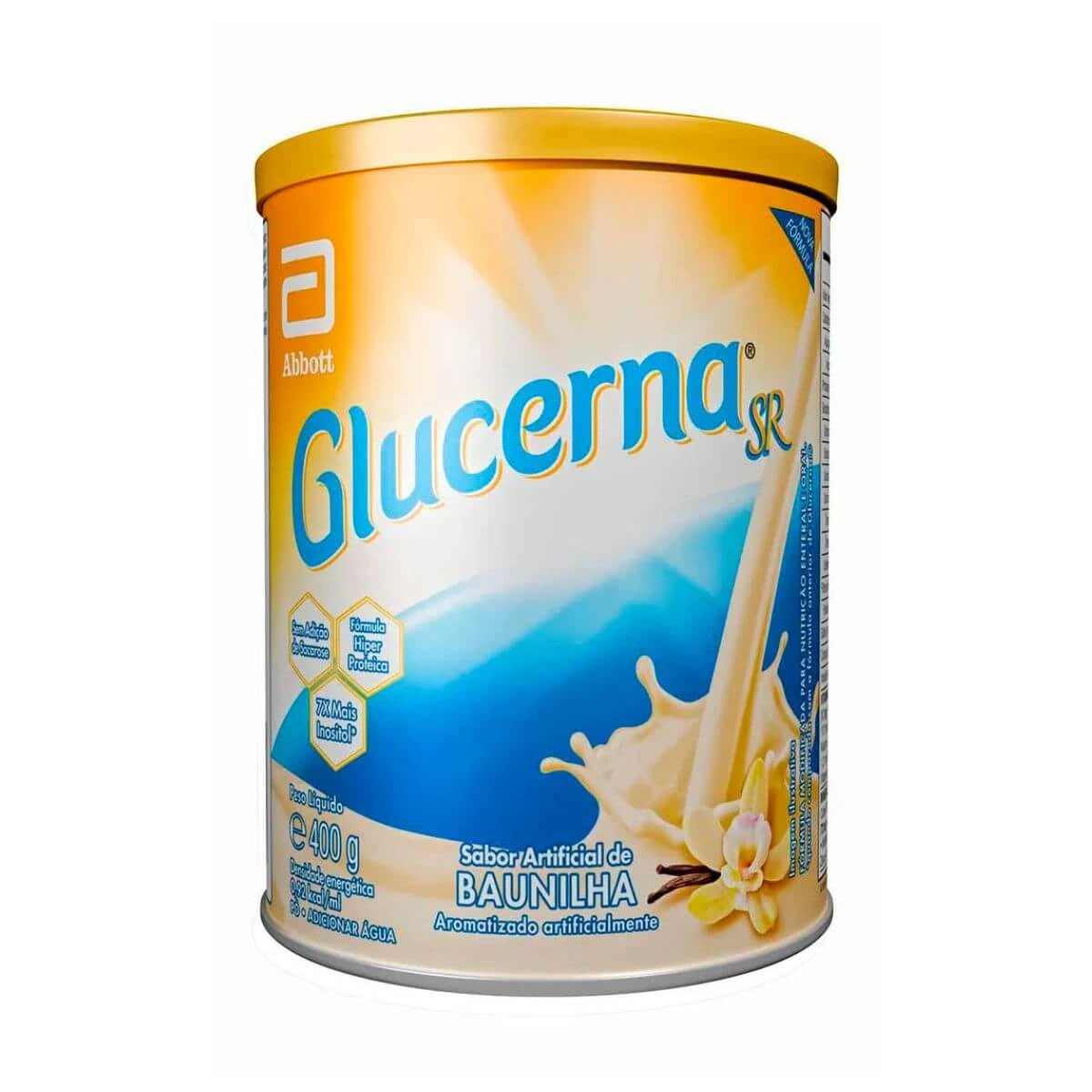 GLUCERNA SR SUPLEMENTO NUTRICIONAL EM PÓ ABBOTT BAUNILHA 850G — Glucerna | Farmácia Resyla