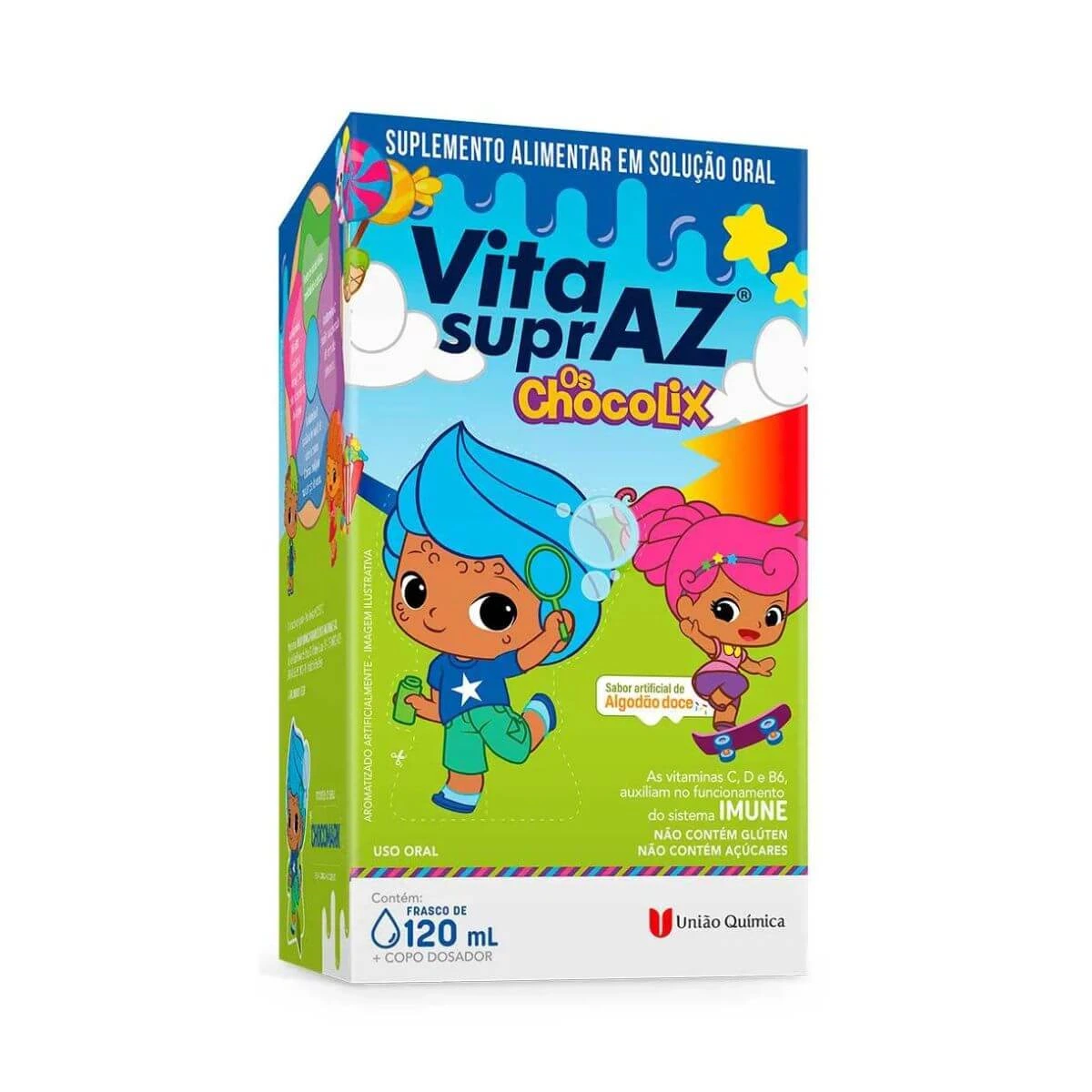 VITA SUPRAZ CHOCOLIX SABOR ALGODÃO DOCE 120ML - UNIÃO QUÍMICA — União Química | Farmácia Resyla