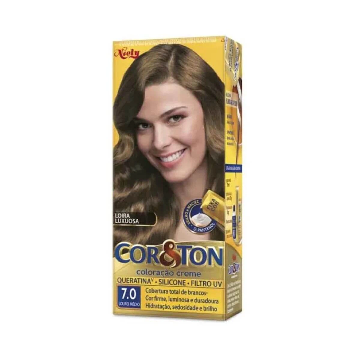 TINTA COR & TON 7.0 LOURO MÉDIO — Cor & Ton | Farmácia Resyla