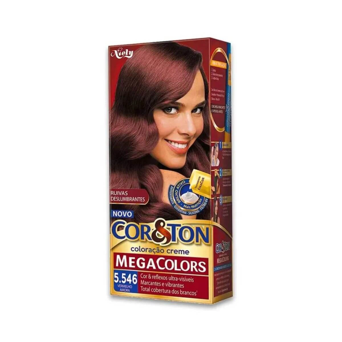 TINTA COR & TON 5.546 VERMELHO AMORA — Cor & Ton | Farmácia Resyla
