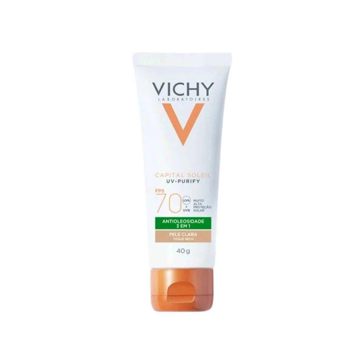 PROTETOR FACIAL VICHY CP UV-PURIFY FPS70 CLARA 40G — Vichy | Farmácia Resyla